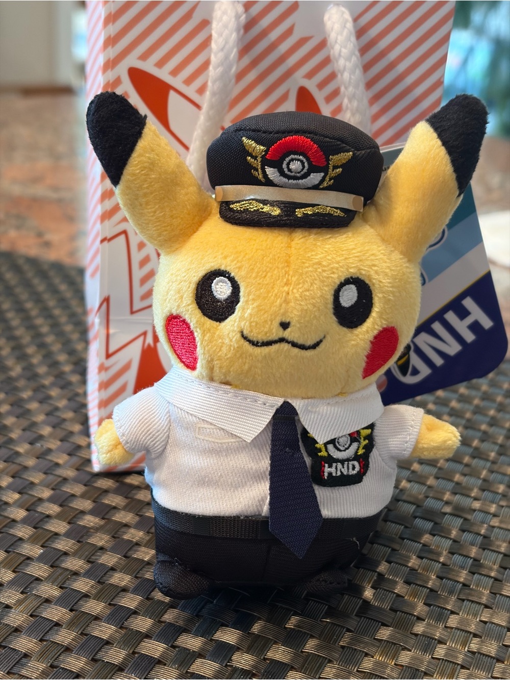 Pikachu Pilot Plush Toy - Yellow